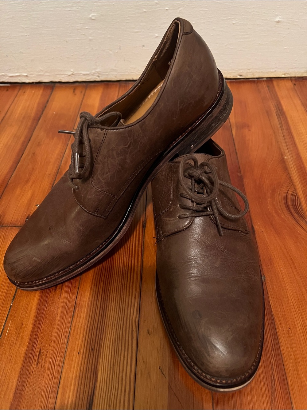 Polo by Ralph Lauren Brown Leather Derby Shoes